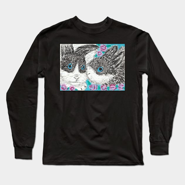 Bunnies rabbits Long Sleeve T-Shirt by SamsArtworks